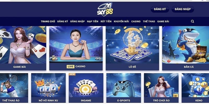 Tổng quan tất tần tật mọi thông tin về hệ thống giải trí Sky88